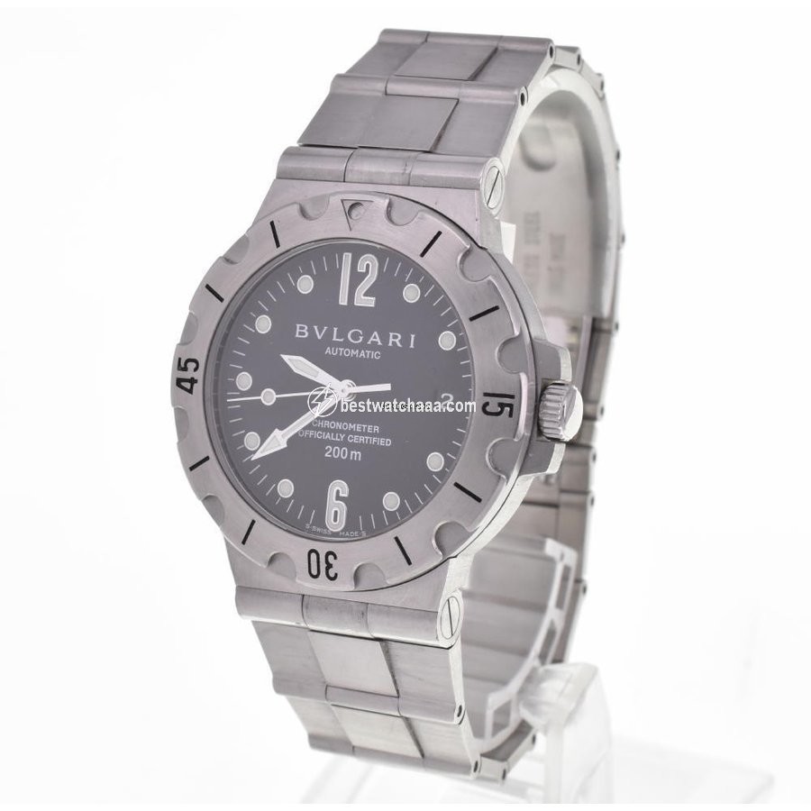 IMG_9085 Bulgari Diagono Mens watch Unisex Automatic Steel SD38S Replica 2
