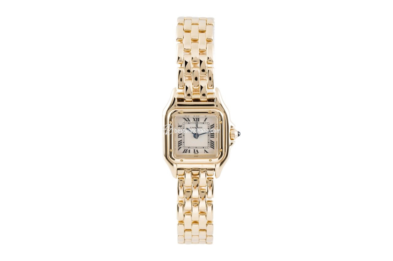 IMG_9085 Cartier Panthere Womens watch Quartz Yellow gold 86691 Replica 2