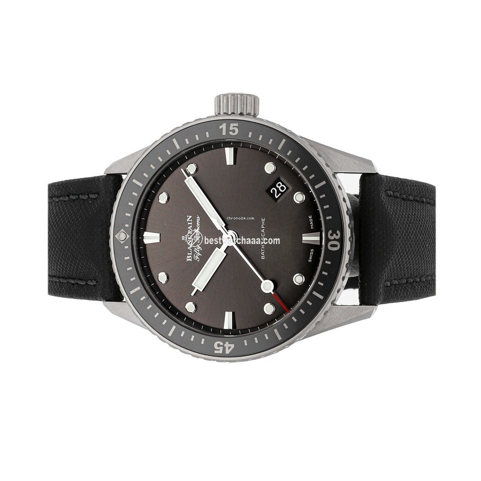 IMG_9085 Blancpain Fifty Fathoms Bathyscaphe Mens watch Unisex Automatic Steel 5000-1110-B52A Replica 2