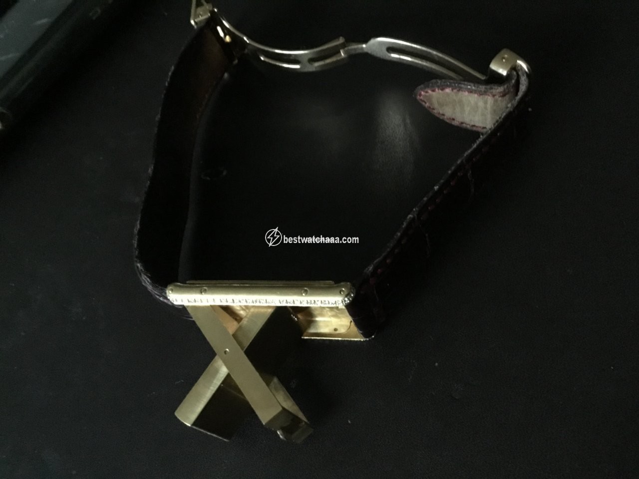IMG_9085 Cartier Mens watch Unisex Quartz Yellow gold 2480 Replica 2