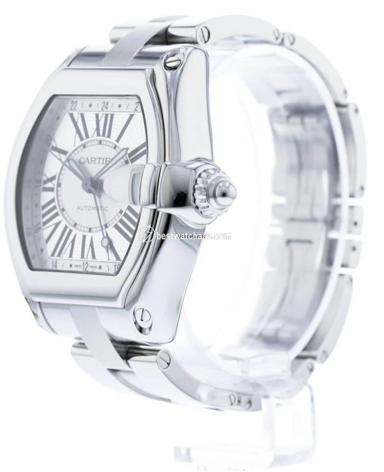 IMG_9085 Cartier Roadster Mens watch Unisex Automatic Steel W62032X6 Replica 2