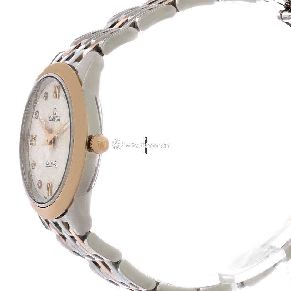 IMG_9085 Omega De Ville Prestige Womens watch Quartz Gold Steel 424.20.27.60.52.002 Replica 2
