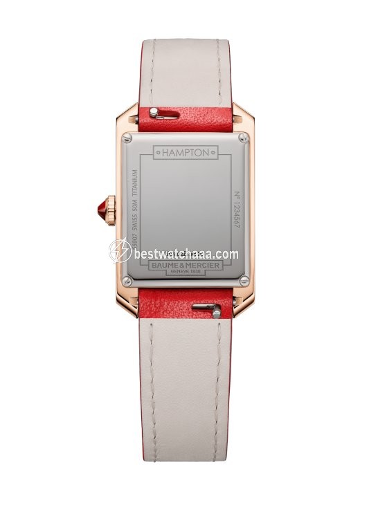 IMG_9085 Baume & Mercier Hampton Womens watch Quartz Rose gold M0A10628 Replica 2