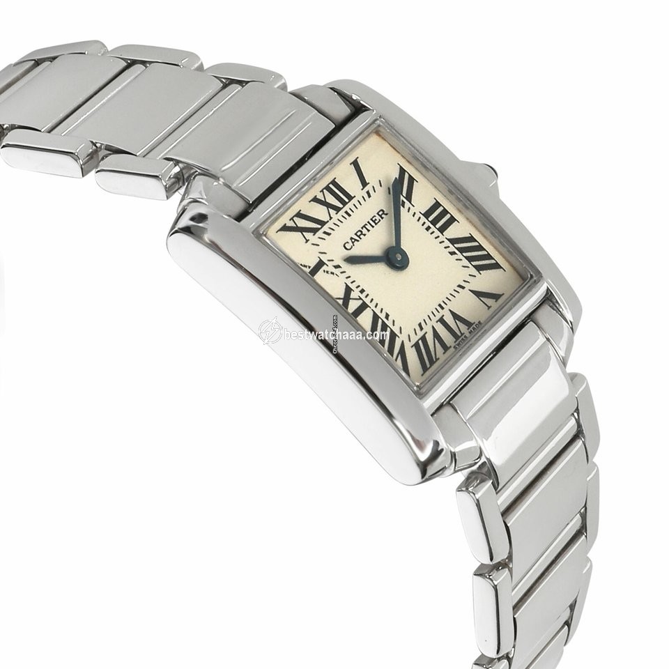 IMG_9085 Cartier Tank Francaise Womens watch Quartz White gold W50012S3 Replica 2