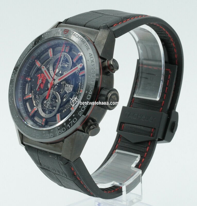 IMG_9085 TAG Heuer Carrera Calibre HEUER 01 Mens watch Unisex Automatic Ceramic CAR2A1J.FC6400 Replica 2