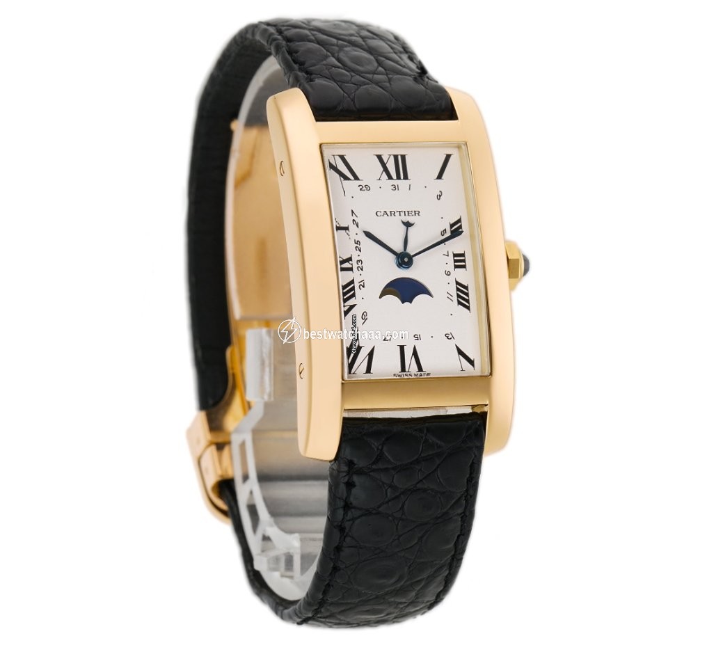 IMG_9085 Cartier Tank Americaine Quartz Yellow gold 819907 Replica 2
