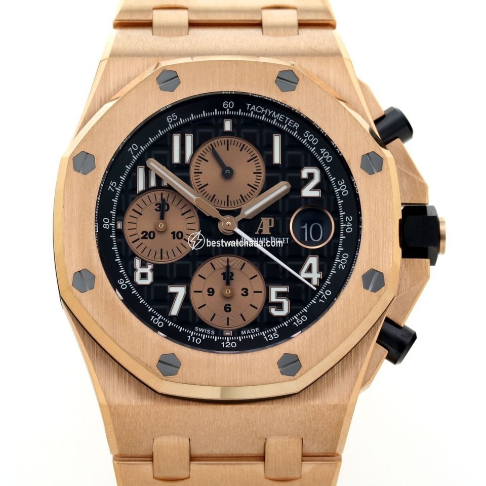 IMG_9085 Audemars Piguet Royal Oak Offshore Chronograph Automatic Rose gold 26470OR Replica 2