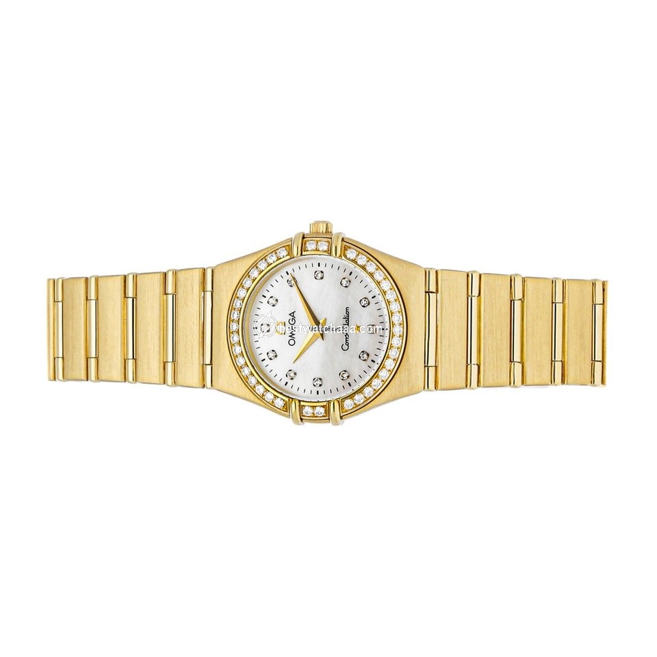IMG_9085 Omega Constellation Womens watch Quartz Yellow gold 1177.75.00 Replica 2