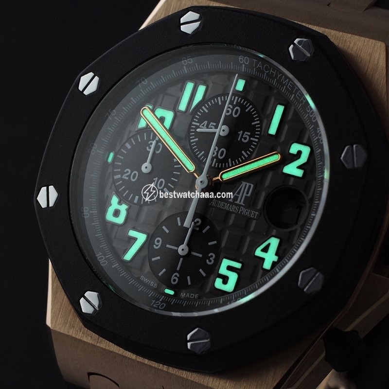 IMG_9085 Audemars Piguet Royal Oak Offshore Chronograph Mens watch Unisex Rose gold 25940OK.OO.D002CA.01 Replica 2