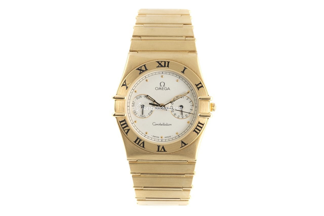 IMG_9085 Omega Constellation Day-Date Mens watch Unisex Quartz Yellow gold 1102.30.00 Replica 2