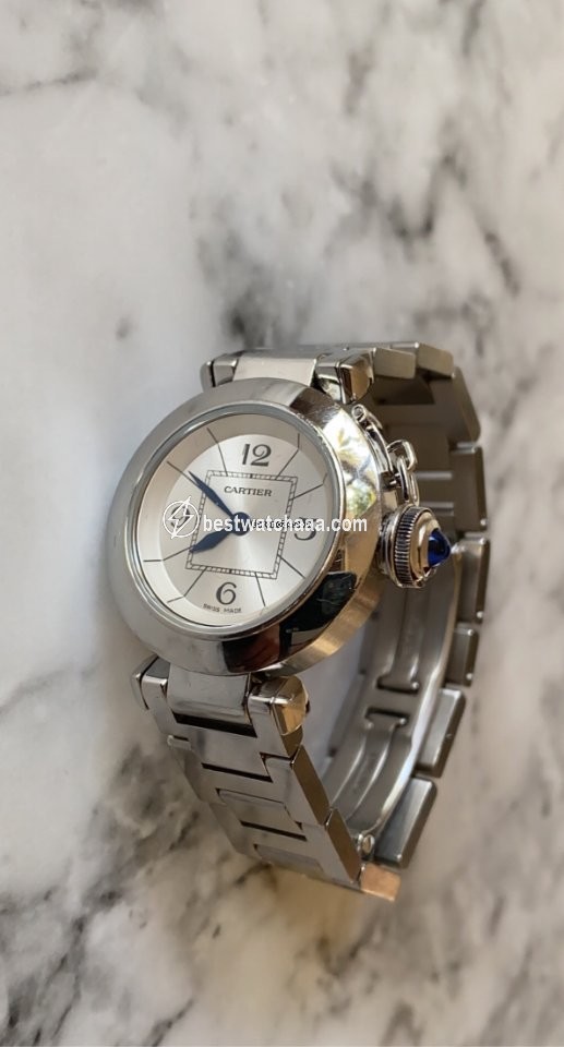 IMG_9085 Cartier Pasha Womens watch Quartz Steel W3140007 Replica 2