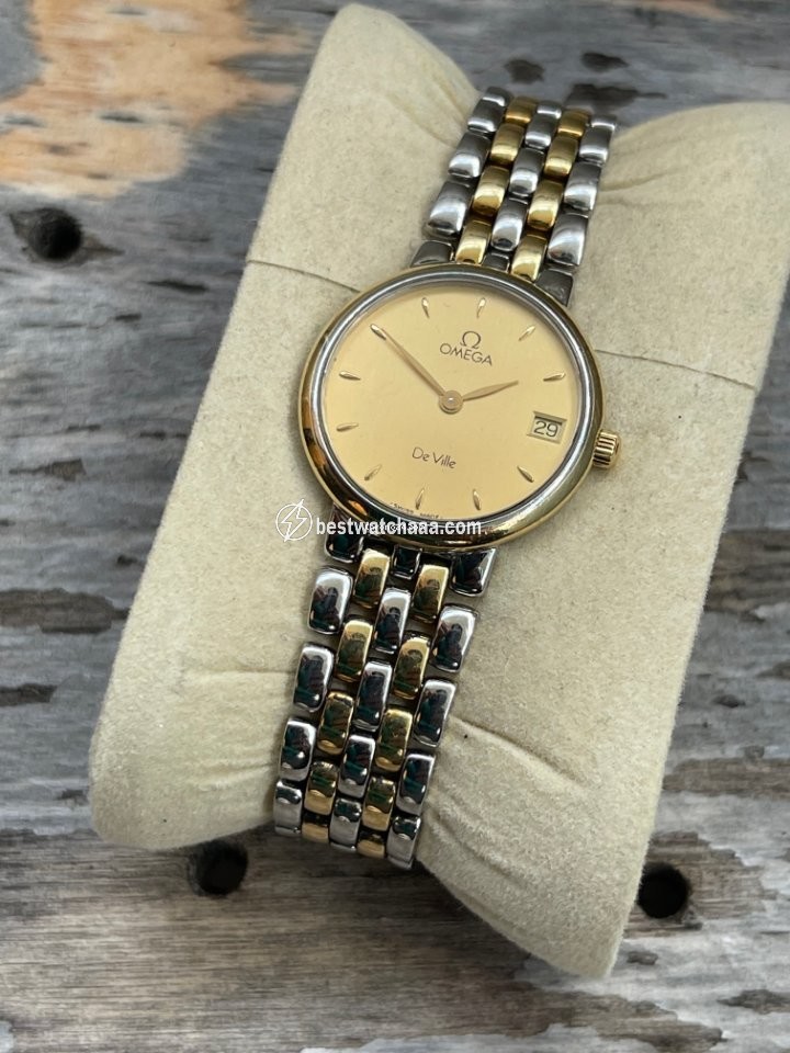 IMG_9085 Omega De Ville Womens watch Quartz Gold Steel 796.2379 Replica 2