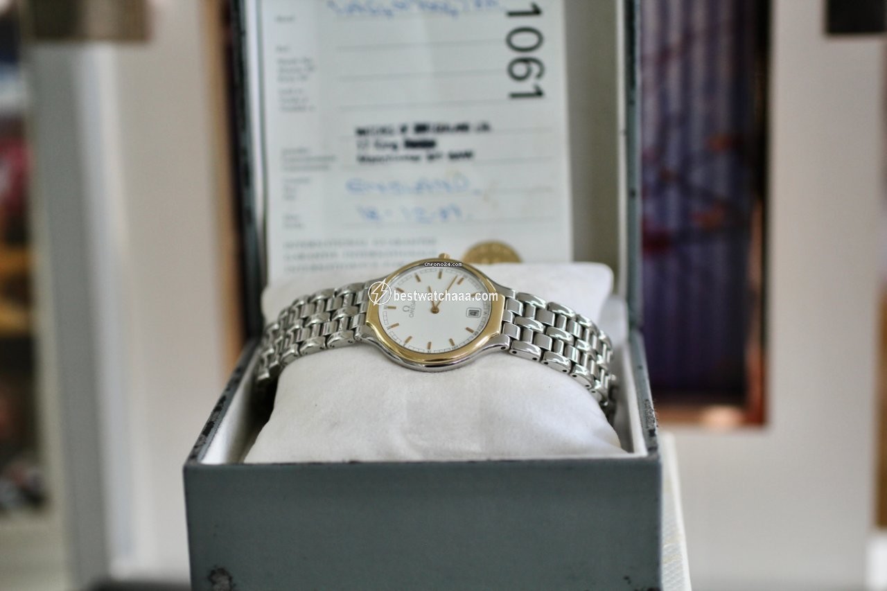 IMG_9085 Omega De Ville Mens watch Unisex Quartz Gold Steel Vintage Deville Replica 2
