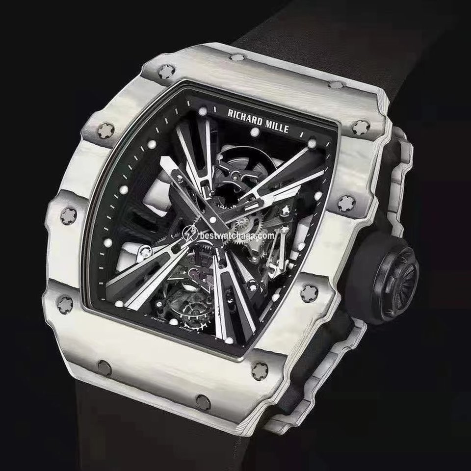 IMG_9085 Richard Mille Mens watch Unisex Automatic Carbon Richard Mille RM 12-01 Tourbillon Quartz Tpt Replica 2