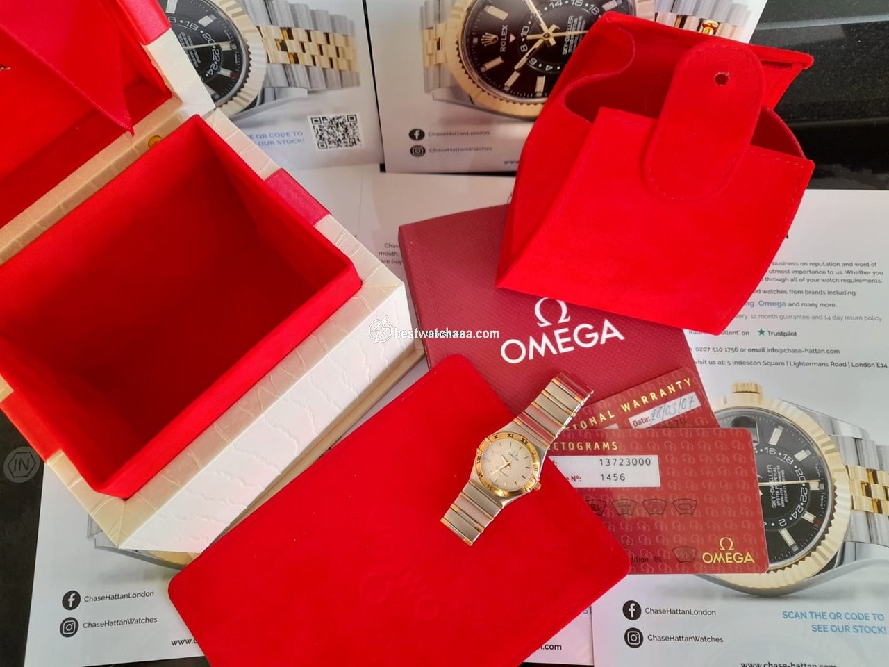 IMG_9085 Omega Constellation Womens watch Quartz Gold Steel 13723000 Replica 2
