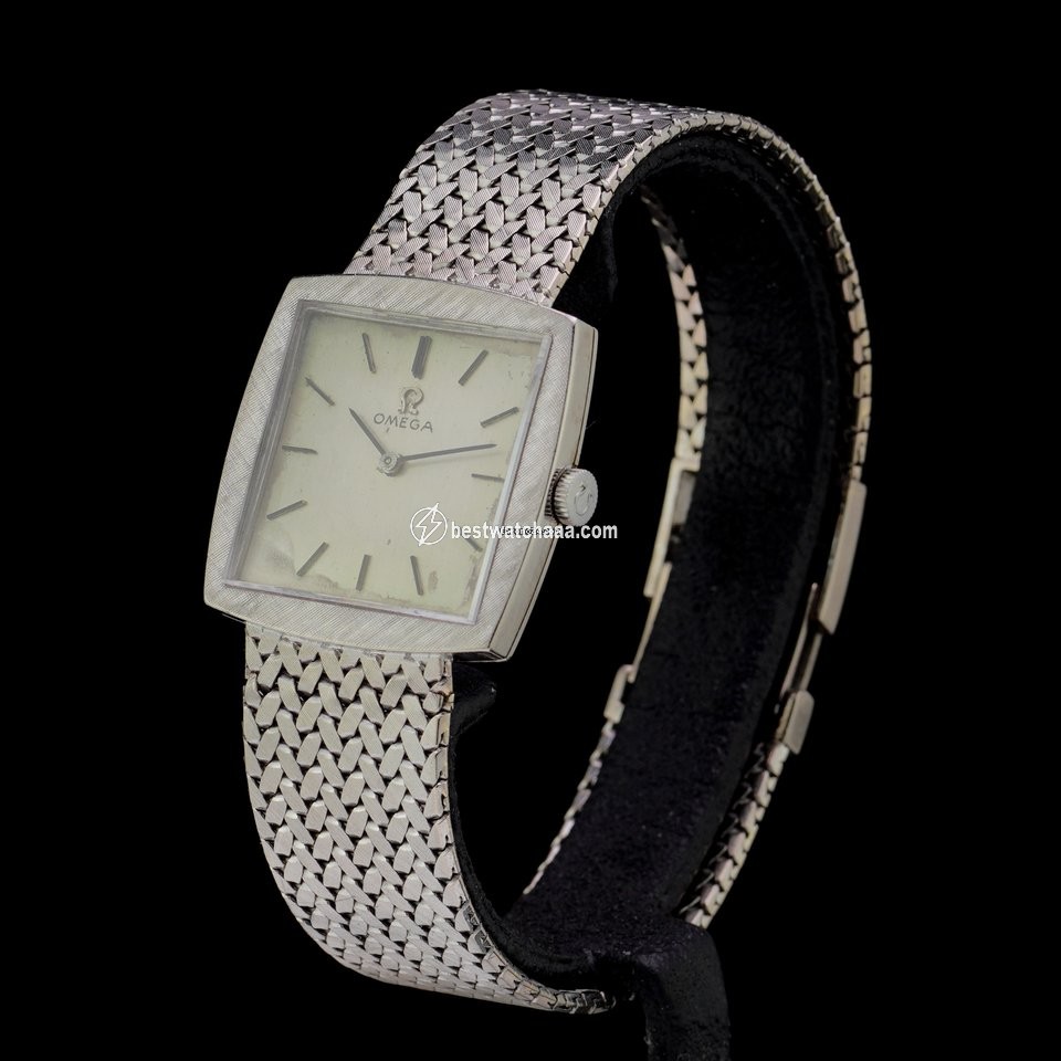 IMG_9085 Omega Womens watch Manual winding White gold Ref: 111061 Replica 2