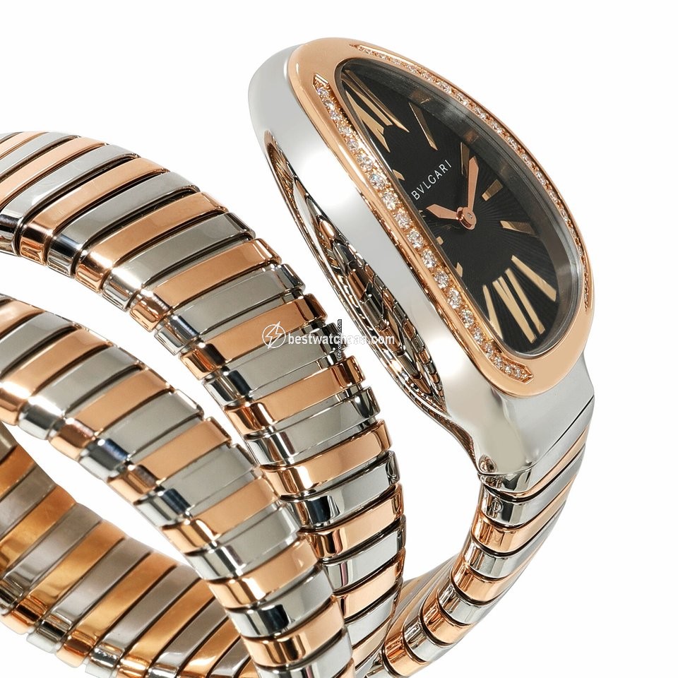 IMG_9085 Bulgari Serpenti Womens watch Quartz Gold Steel 102099 SP 35 SPG Replica 2