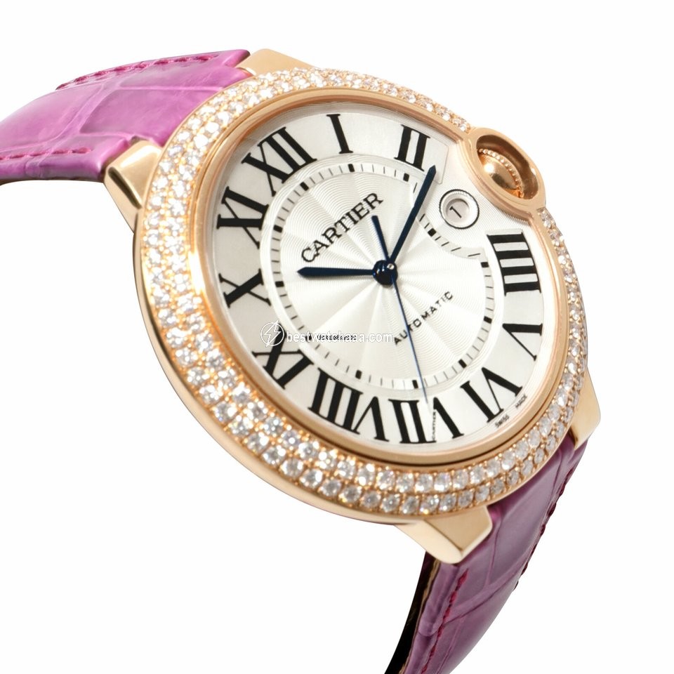 IMG_9085 Cartier Ballon Bleu 42mm Mens watch Unisex Automatic Rose gold WE900851 Replica 2