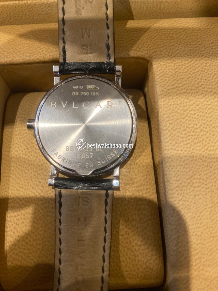 IMG_9085 Bulgari Mens watch Unisex Quartz White gold L057 Replica 2
