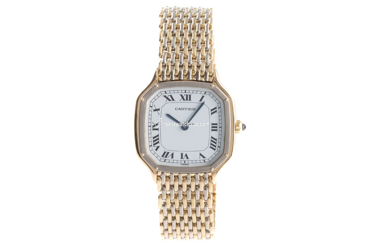 IMG_9085 Cartier Santos Dumont Womens watch Manual winding Yellow gold 9606 Replica 2