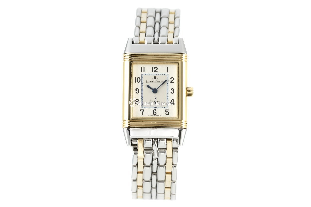 IMG_9085 Jaeger-LeCoultre Reverso Lady Womens watch Quartz Gold Steel 260.5.08 Replica 2