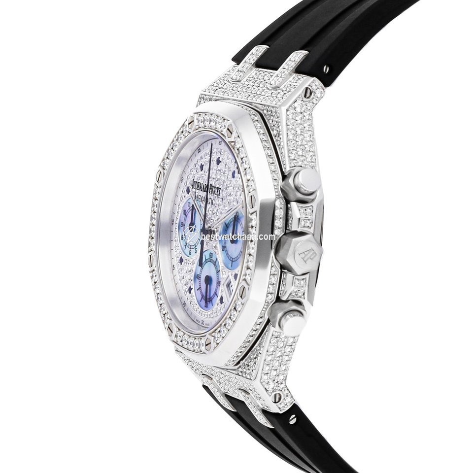IMG_9085 Audemars Piguet Royal Oak Chronograph Mens watch Unisex Automatic White gold 26068BC.ZZ.D002CR.01 Replica 2