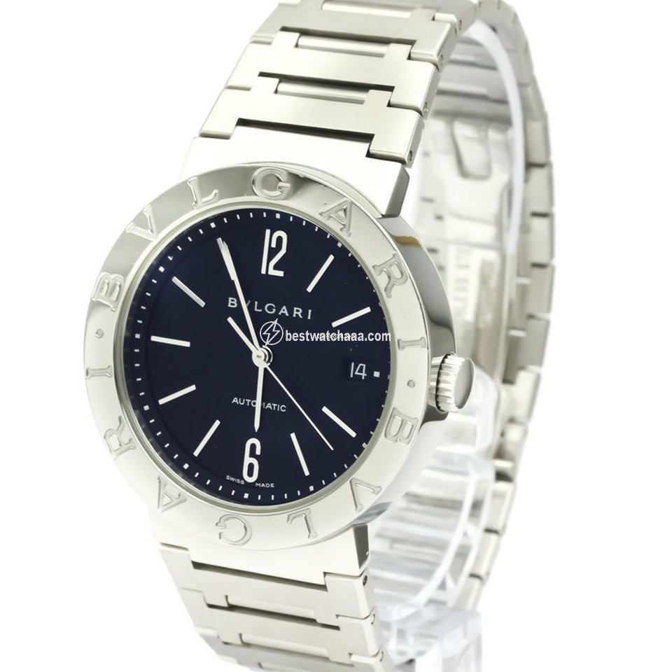 IMG_9085 Bulgari Bulgari Mens watch Unisex Automatic Steel BB38SS AUTO Replica 2