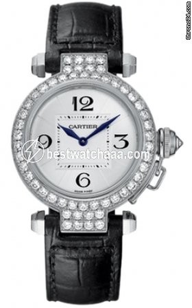 IMG_9085 Cartier Pasha Womens watch Quartz White gold WJ11922G Replica 2