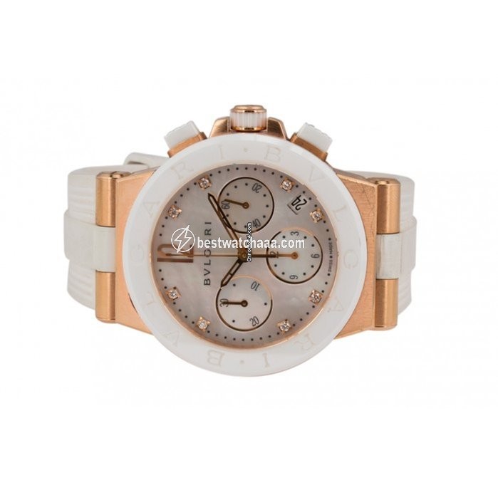 IMG_9085 Bulgari Diagono Womens watch Automatic Rose gold DGP37WGCVDCH 8 Replica 2