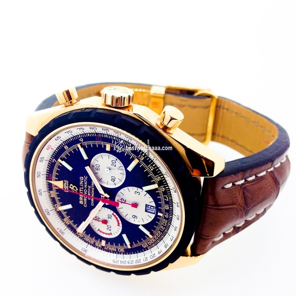 IMG_9085 Breitling Chrono-Matic 49 Mens watch Unisex Automatic Red gold R1436002 B923 Replica 2