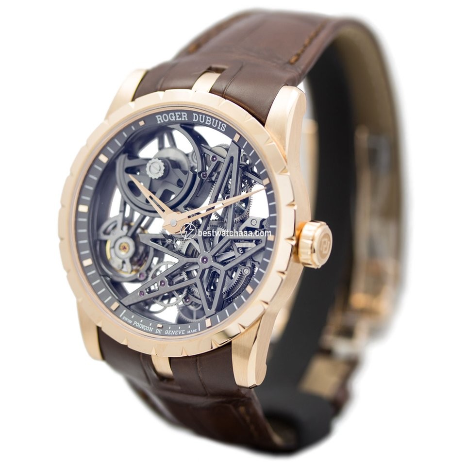 IMG_9085 Roger Dubuis Excalibur Mens watch Unisex Automatic Rose gold RDDBEX0422 Replica 2