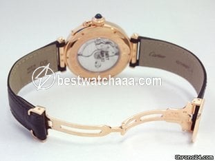 IMG_9085 Cartier Pasha Mens watch Unisex Automatic Rose gold W3109151 Replica 2