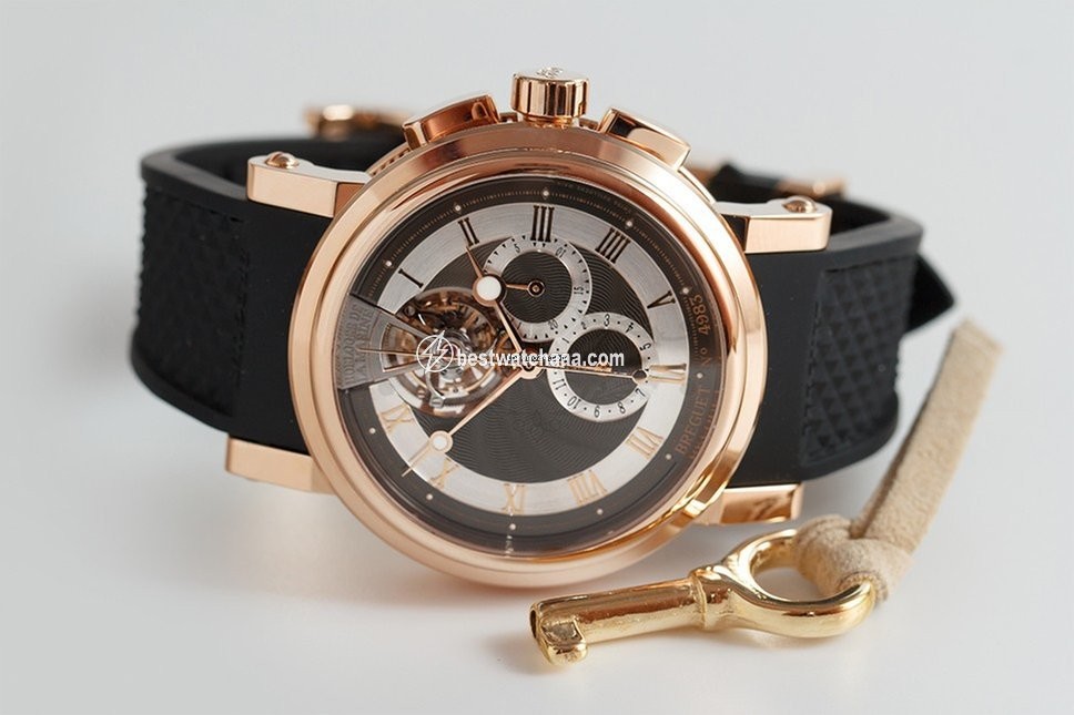 IMG_9085 Breguet Marine Mens watch Unisex Manual winding Rose gold 5837BR Replica 2