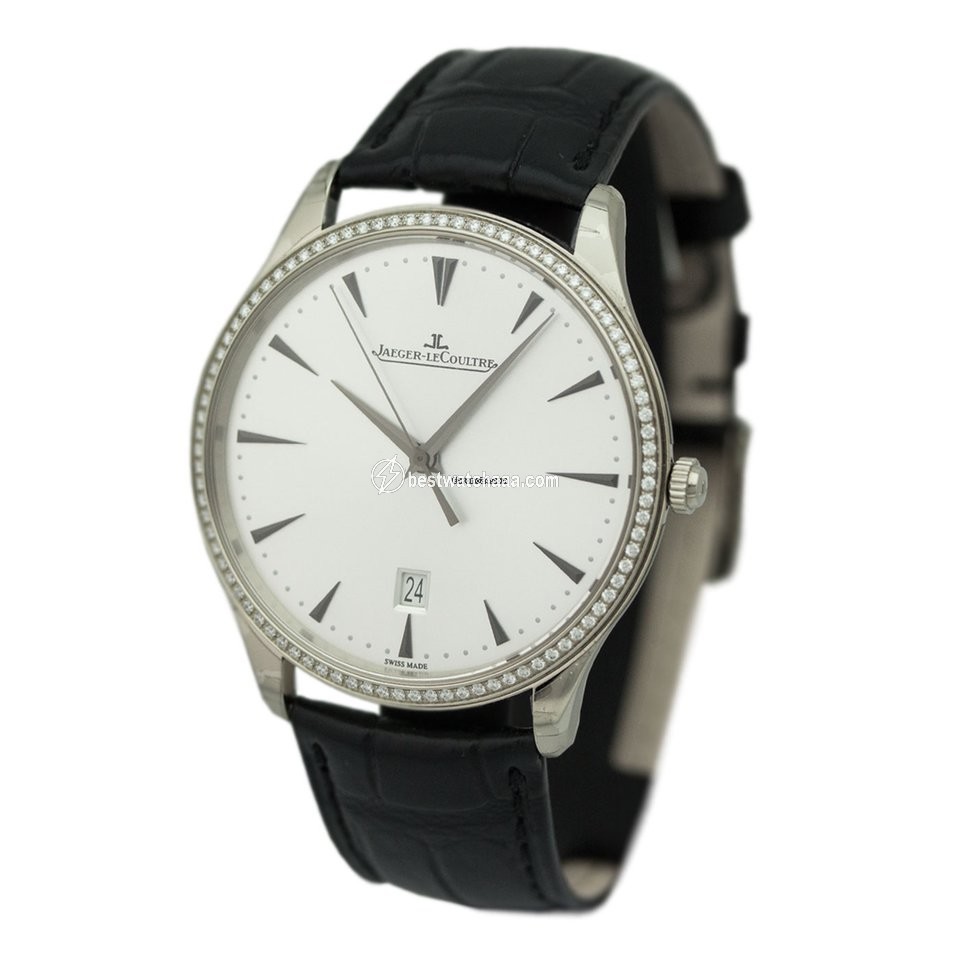 IMG_9085 Jaeger-LeCoultre Master Ultra Thin Date Mens watch Unisex Automatic White gold Q1283501 or 1283501 Replica 2