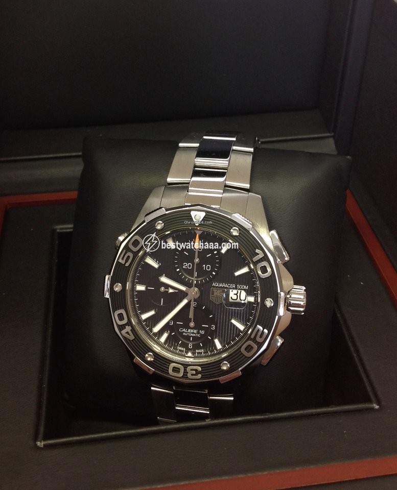 IMG_9085 TAG Heuer Aquaracer 500M Mens watch Unisex Automatic Steel CAJ2110 Replica 2