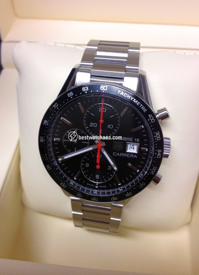 IMG_9085 TAG Heuer Carrera Calibre 16 Mens watch Unisex Automatic Steel CV201AK Replica 2