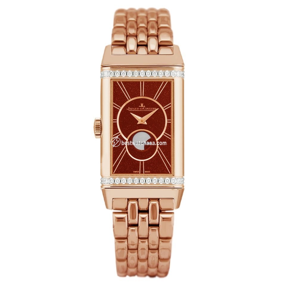 IMG_9085 Jaeger-LeCoultre Reverso Duetto Mens watch Unisex Manual winding Rose gold Q3352120 or 3352120 Replica 2