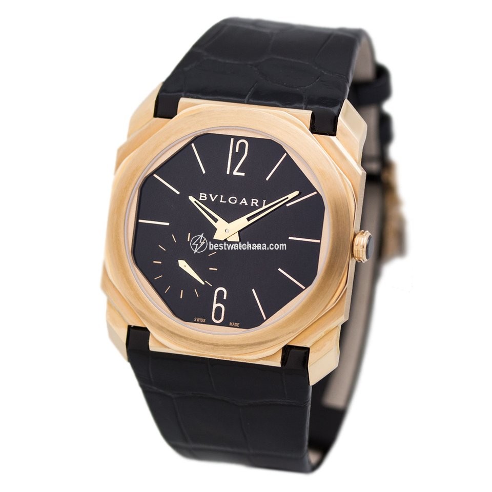 IMG_9085 Bulgari Octo Mens watch Unisex Manual winding Rose gold 102371 BGOP40BGLXT Replica 2