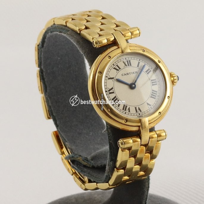 IMG_9085 Cartier Panthere Womens watch Quartz Yellow gold 8057921 Replica 2