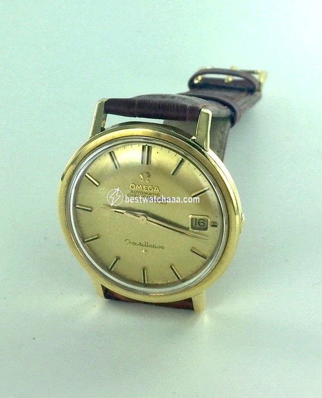 IMG_9085 Omega Constellation Mens watch Unisex Automatic Yellow gold 168004 14 Replica 2