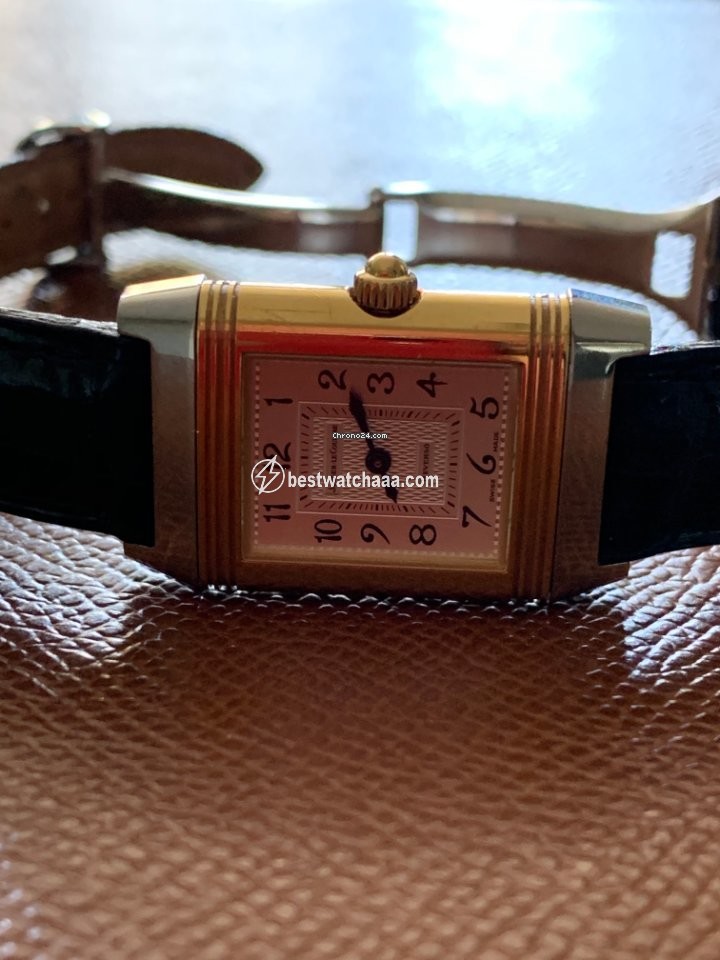 IMG_9085 Jaeger-LeCoultre Reverso Duetto Womens watch Manual winding Gold Steel 266.5.44 Replica 2