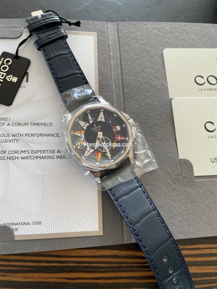 IMG_9085 Corum Admirals Cup Legend 42 Mens watch Unisex Automatic Steel 395.101.20 0F03 AB12 Replica 2