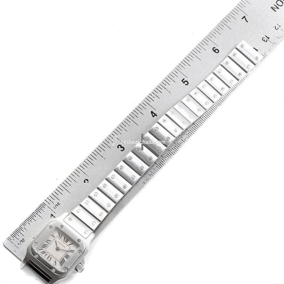 IMG_9085 Cartier Santos Galbee Womens watch Quartz Steel W20056D6 Replica 2