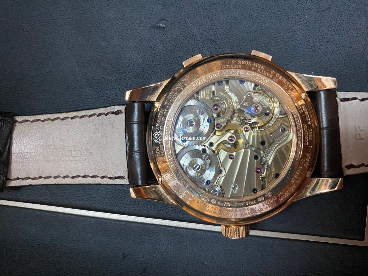 IMG_9086 Jaeger-LeCoultre Duometre Mens watch Unisex Manual winding Rose gold 6062520 3