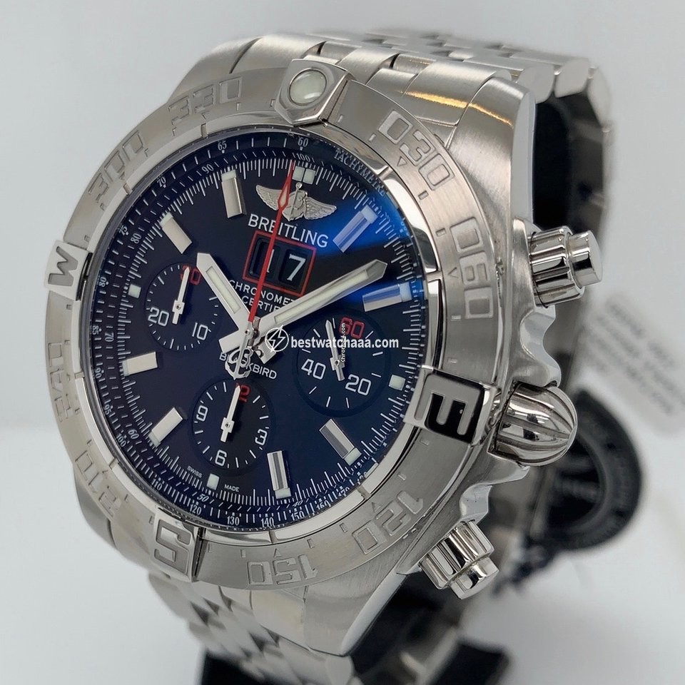 IMG_9086 Breitling Blackbird Mens watch Unisex Automatic Steel A4436010 BB71 379A 3