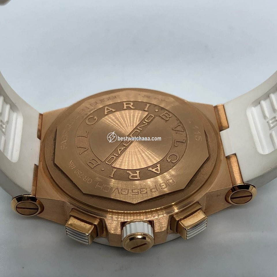 IMG_9086 Bulgari Diagono Womens watch Automatic Rose gold DGP35WGDWVDCH.8 3