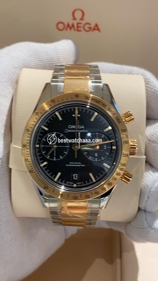 IMG_9086 Omega Speedmaster 57 Mens watch Unisex Automatic Gold Steel 331.20.42.51.01.002 3
