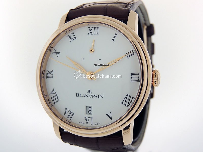 IMG_9086 Blancpain Villeret Mens watch Unisex Manual winding Rose gold 6613.3631.55B 3