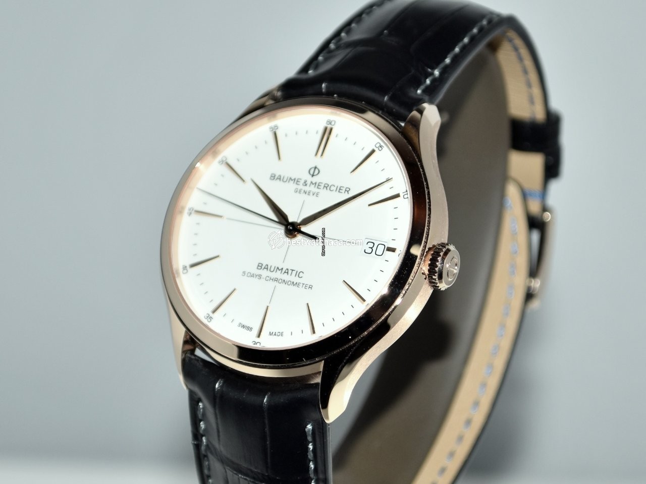 IMG_9086 Baume & Mercier Clifton Mens watch Unisex Automatic Rose gold MOA10469 3