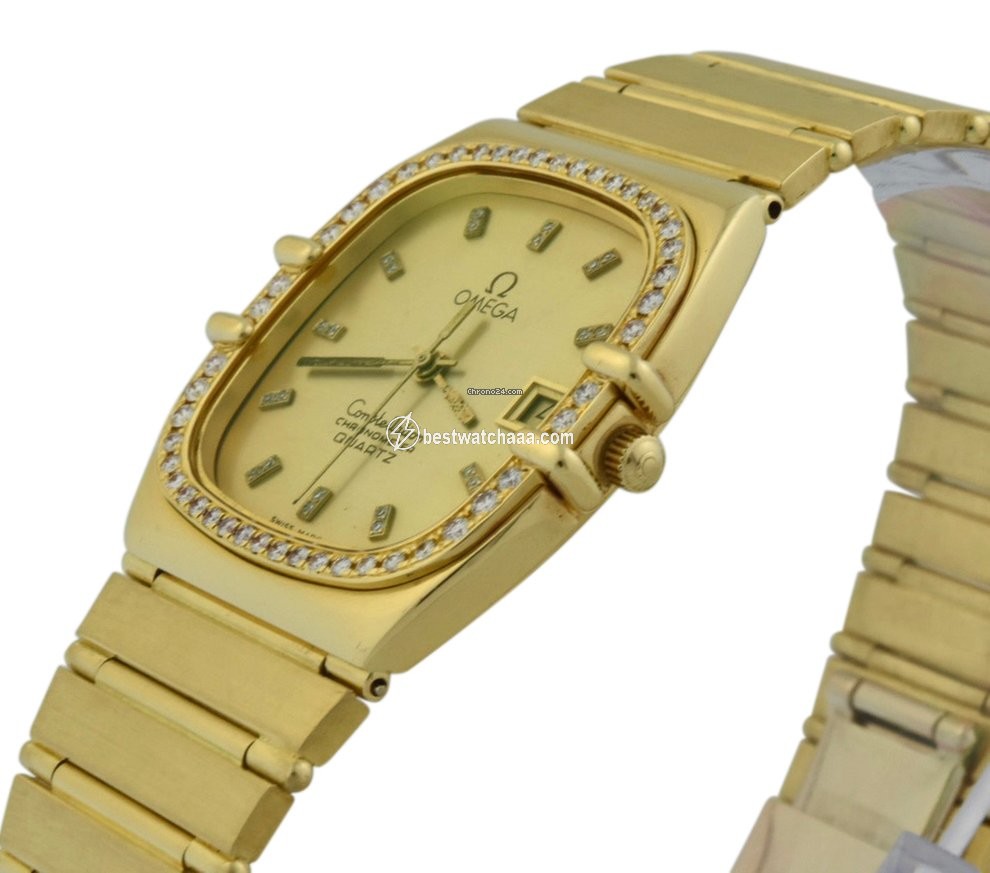IMG_9086 Omega Constellation Quartz Mens watch Unisex Quartz Yellow gold 498.0019 3